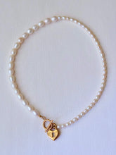 心鎖設計多戴式珍珠項鍊