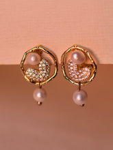 IVON珍珠垂墜耳夾