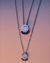 SERAPHINA藍寶鋯石設計項鍊