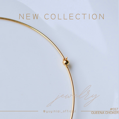 金色細頸圈 xQUEENA CHOKER